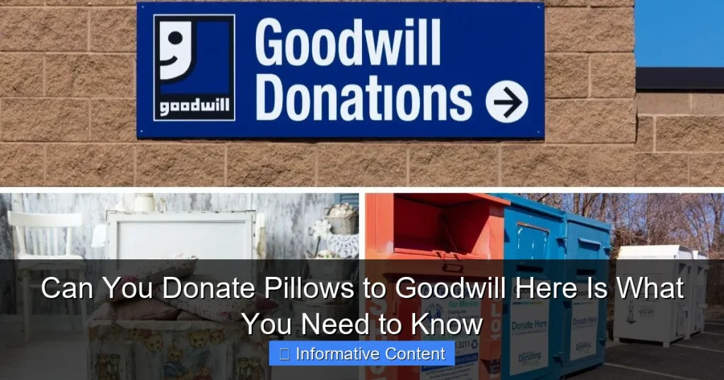 Can You Donate Pillows to Goodwill Here Is What You Need to Know