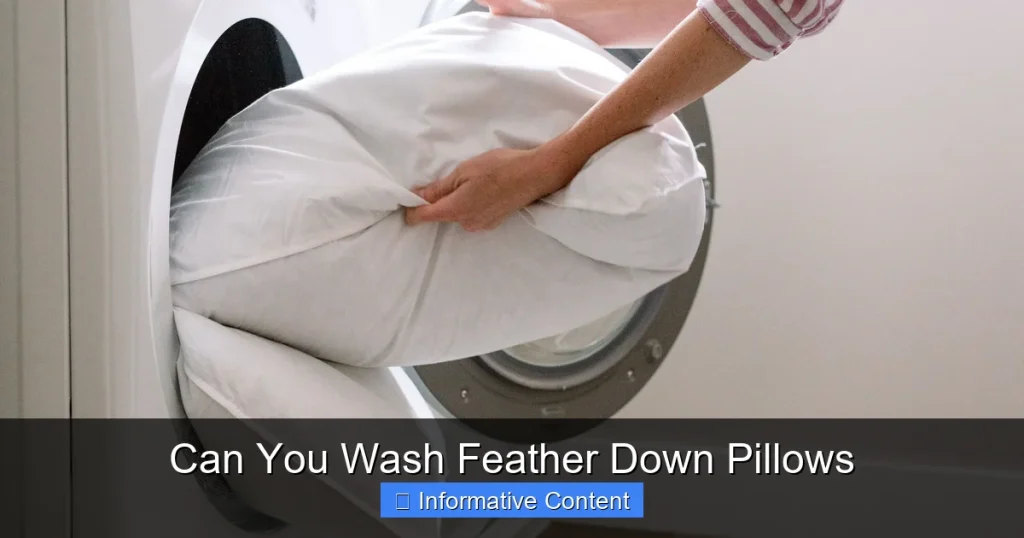 Can You Wash Feather Down Pillows