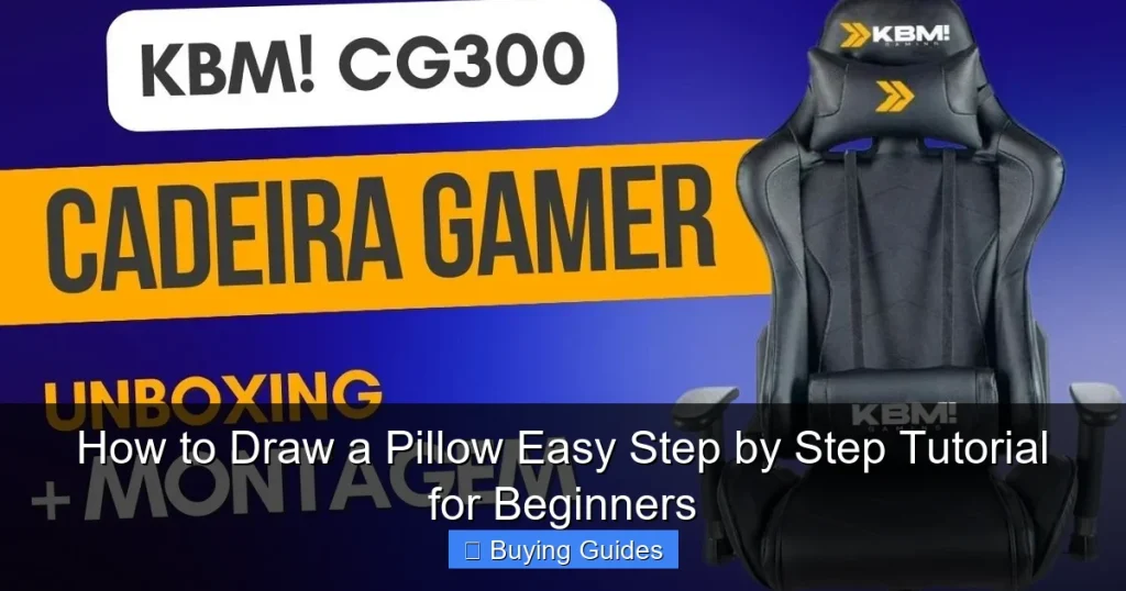 How to Draw a Pillow Easy Step by Step Tutorial for Beginners
