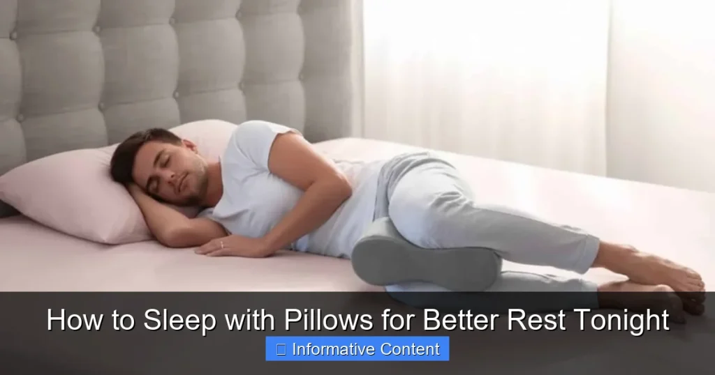 How to Sleep with Pillows for Better Rest Tonight