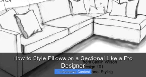 How to Style Pillows on a Sectional Like a Pro Designer