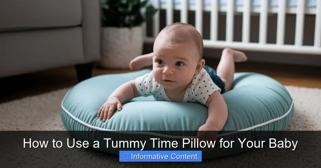 How to Use a Tummy Time Pillow for Your Baby