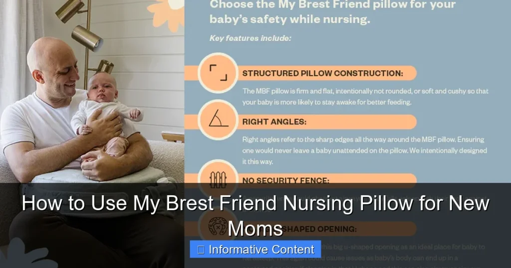 How to Use My Brest Friend Nursing Pillow for New Moms