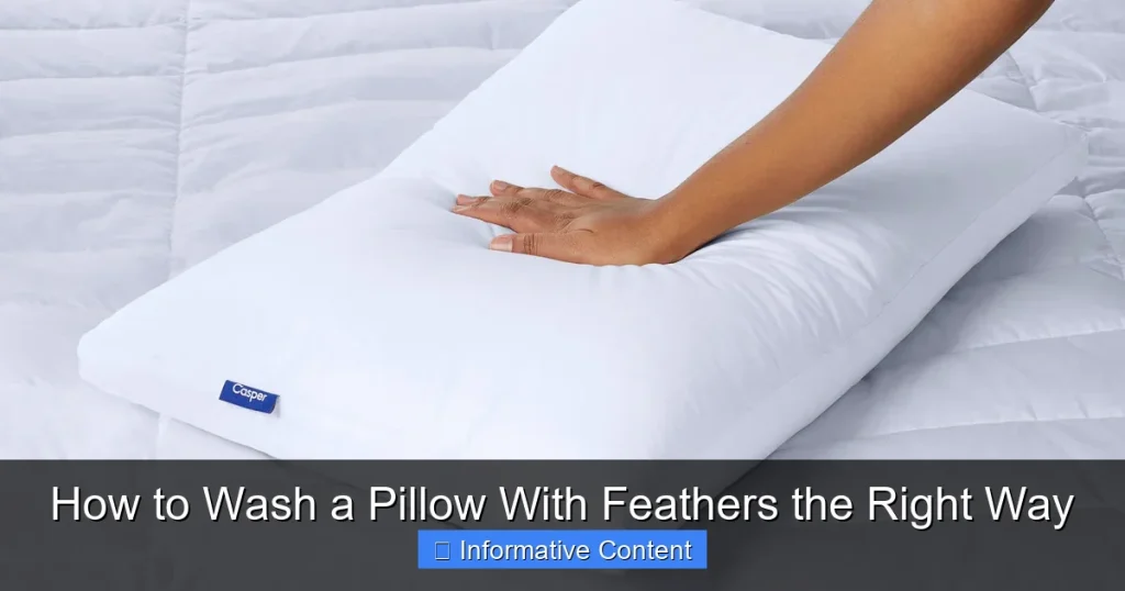 How to Wash a Pillow With Feathers the Right Way