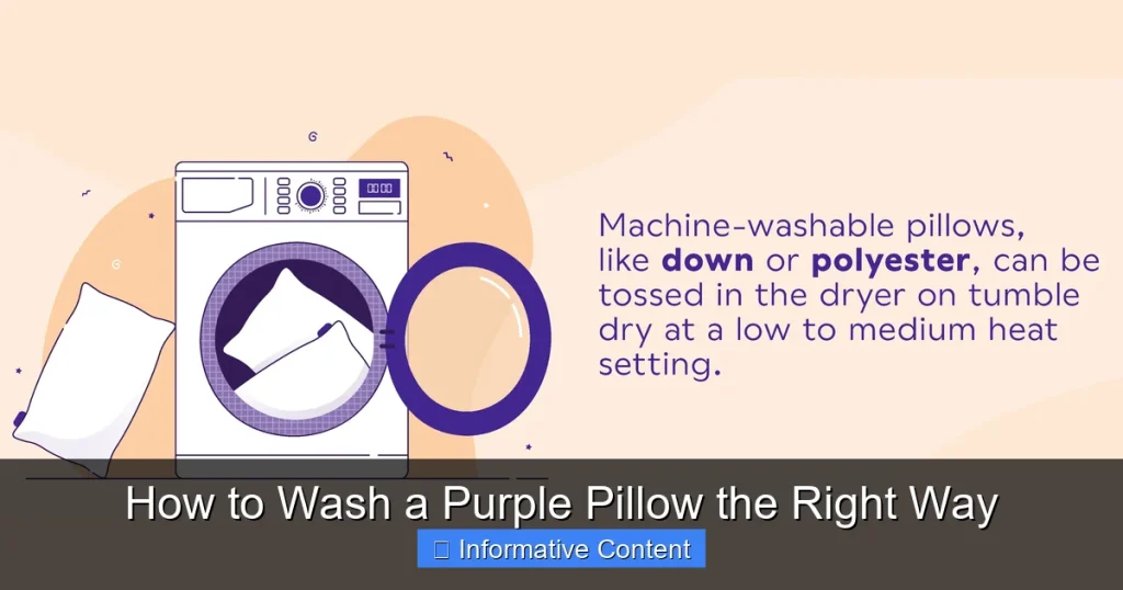 How to Wash a Purple Pillow the Right Way
