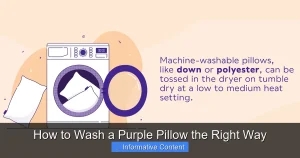 How to Wash a Purple Pillow the Right Way