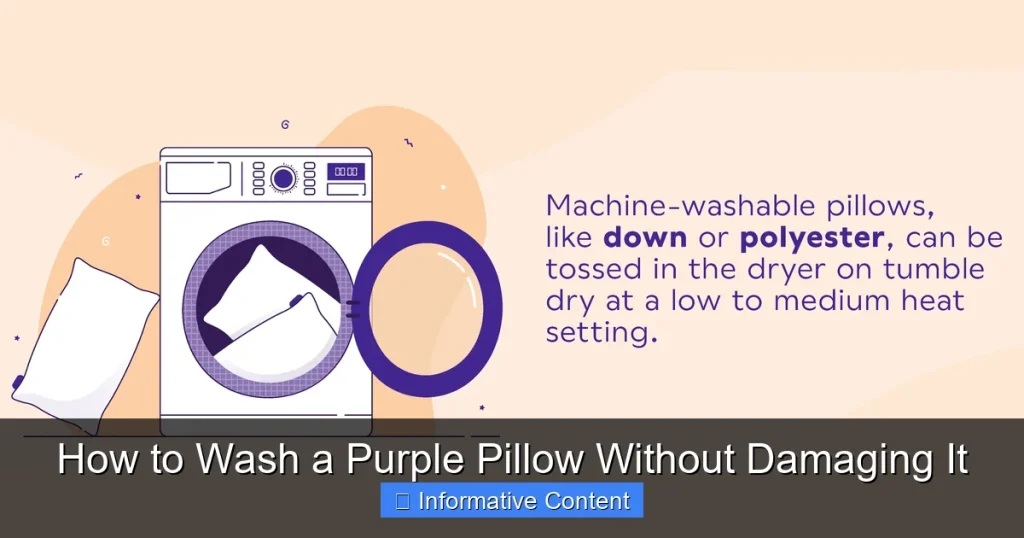 How to Wash a Purple Pillow Without Damaging It