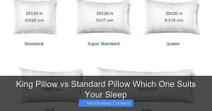 King Pillow vs Standard Pillow Which One Suits Your Sleep