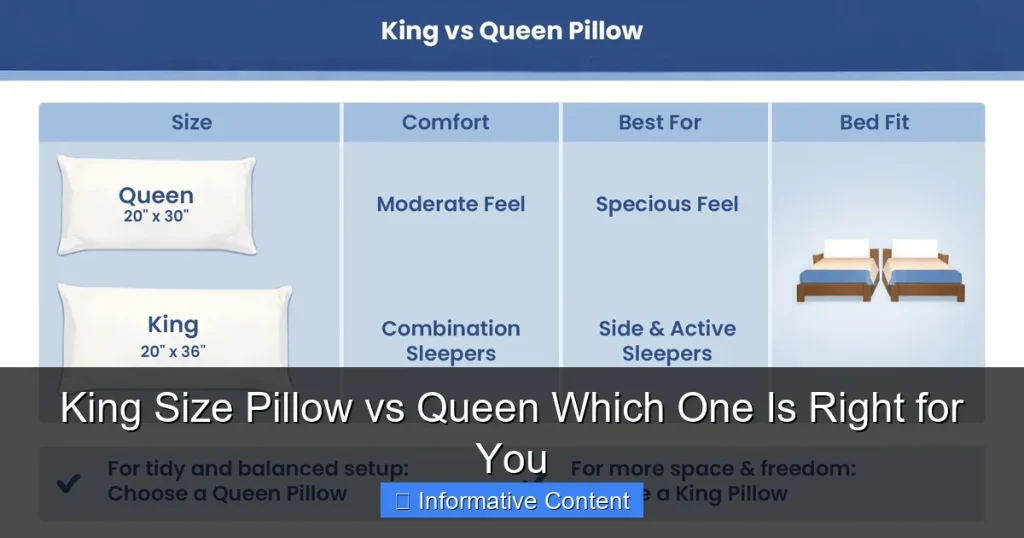 King Size Pillow vs Queen Which One Is Right for You