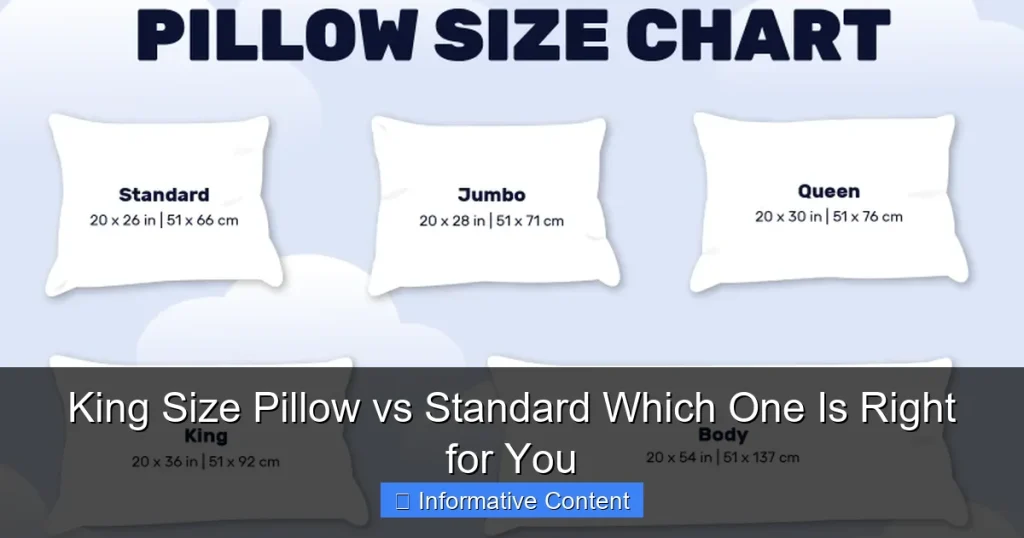 King Size Pillow vs Standard Which One Is Right for You