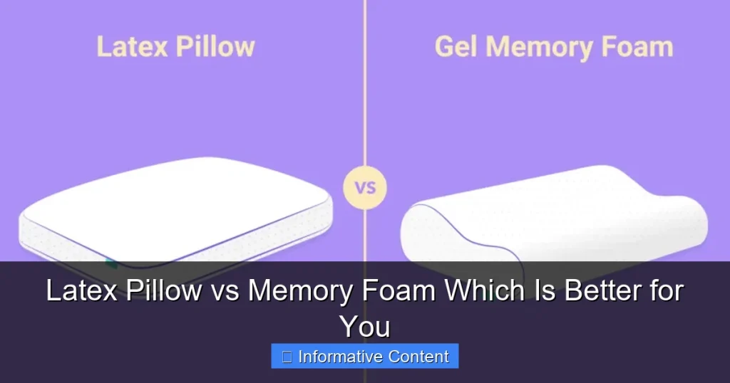 Latex Pillow vs Memory Foam Which Is Better for You