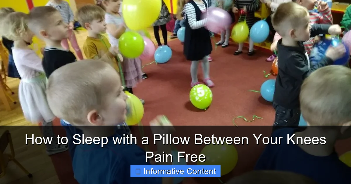 How to Sleep with a Pillow Between Your Knees Pain Free