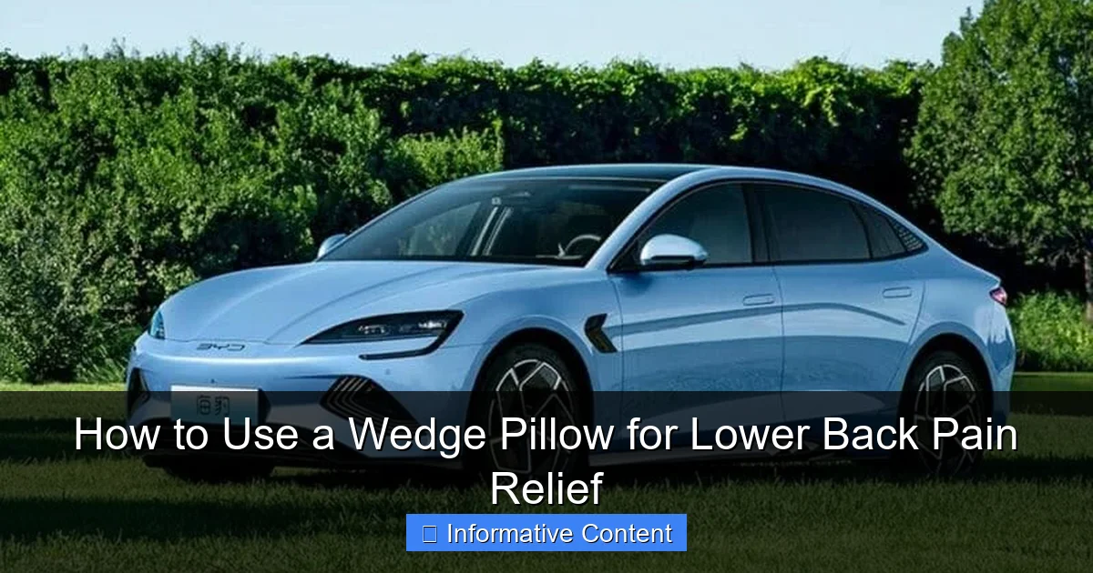 How to Use a Wedge Pillow for Lower Back Pain Relief