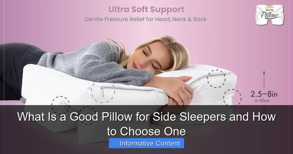 What Is a Good Pillow for Side Sleepers and How to Choose One