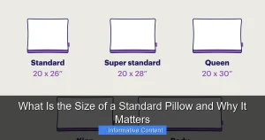 What Is the Size of a Standard Pillow and Why It Matters