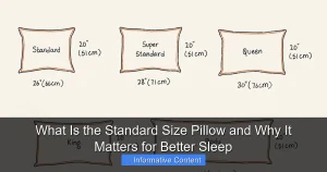 What Is the Standard Size Pillow and Why It Matters for Better Sleep