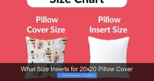 What Size Inserts for 20x20 Pillow Cover