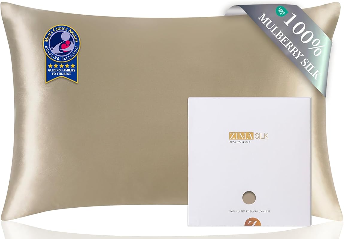 ZIMASILK 100% Mulberry Silk Pillow Cases for Hair, Soft, Hypoallergeni