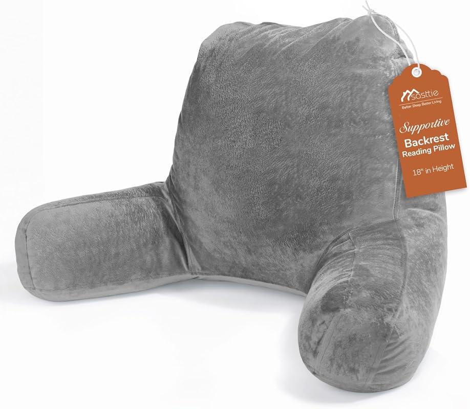 Sasttie Reading Pillow for Adults – Back‑Rest Support Cushion, Ergonom