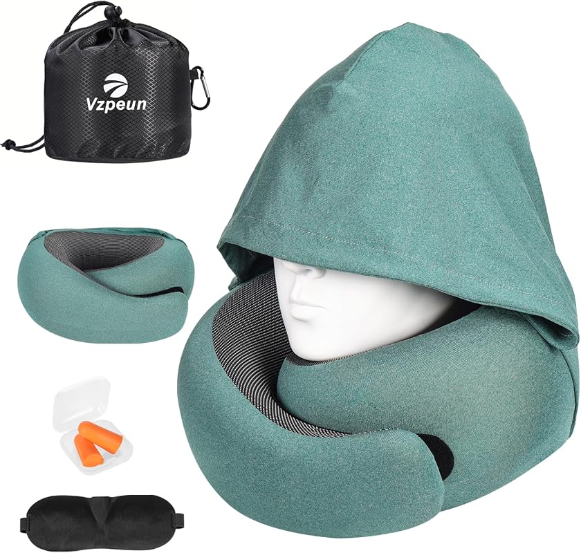 Travel Pillow Neck Pillow with memory foam for airplane, cars, long fl