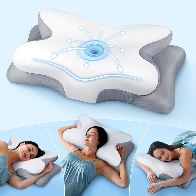 Cozyplayer Cervical Neck Pillow – Effective Pain Relief, Cooling Memor