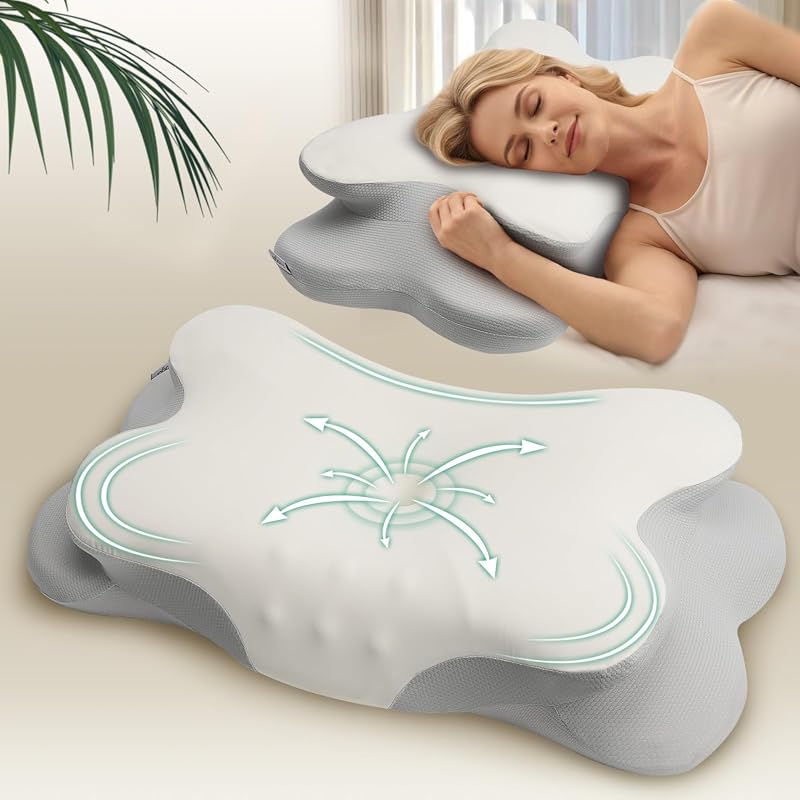 Feagar neck pillow relieves neck and shoulder pain with foam, design,