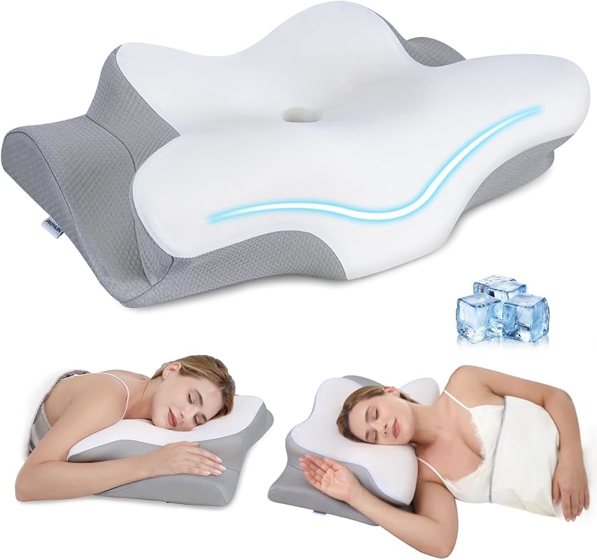 Ergonomic Ice Silk Pillow