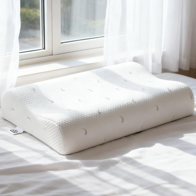 Firm cervical pillow neck support with 4