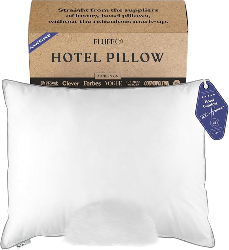 FluffCo Zen Fluff Down Alternative Bed Pillow