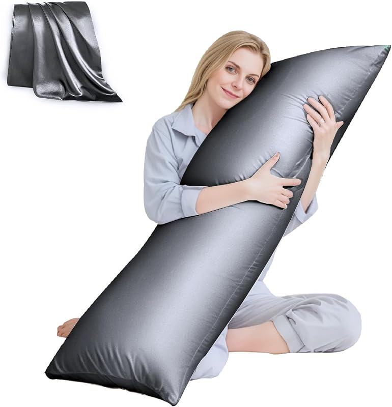 HUXMEYSON Satin Body Pillow