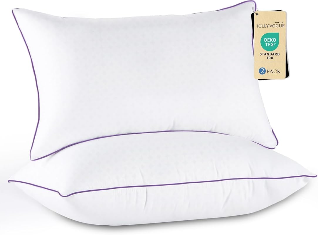 JOLLYVOGUE Queen Size Firm Bed Pillows