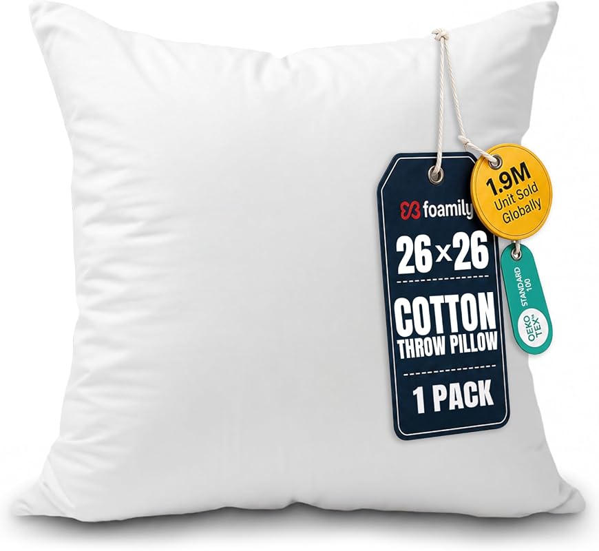 Foamily 26x26 Euro Pillow Insert