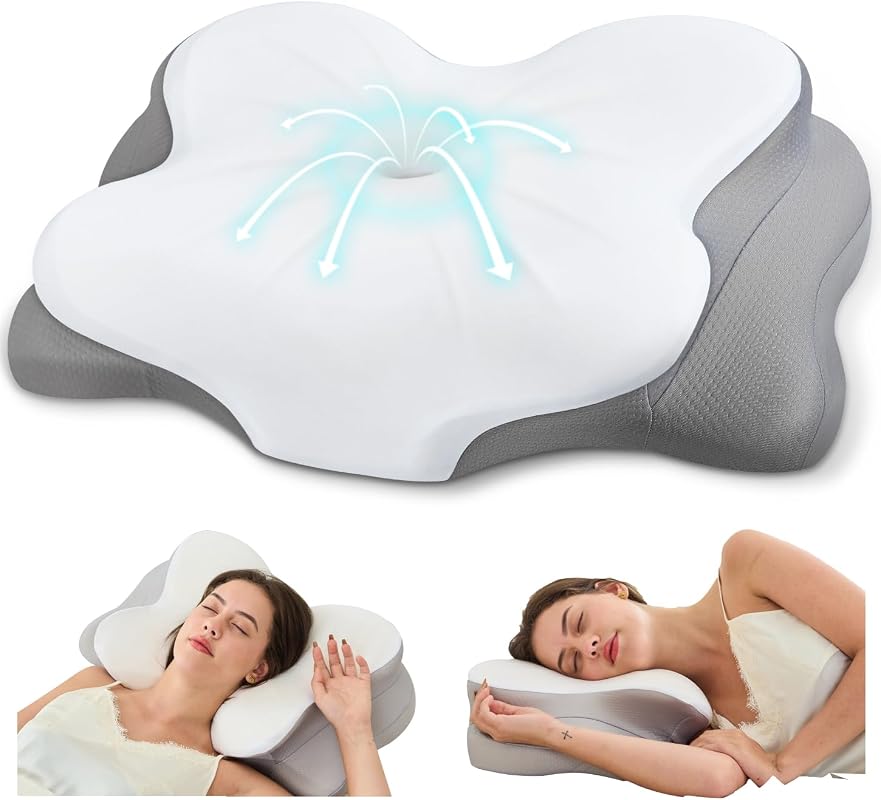 Cervical Dual-Height Memory Foam Pillow